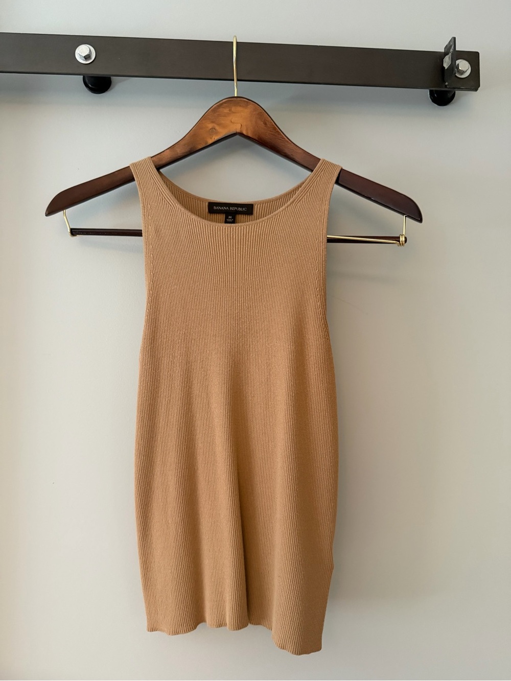 Banana Republic Tan Ribbed Tank Top